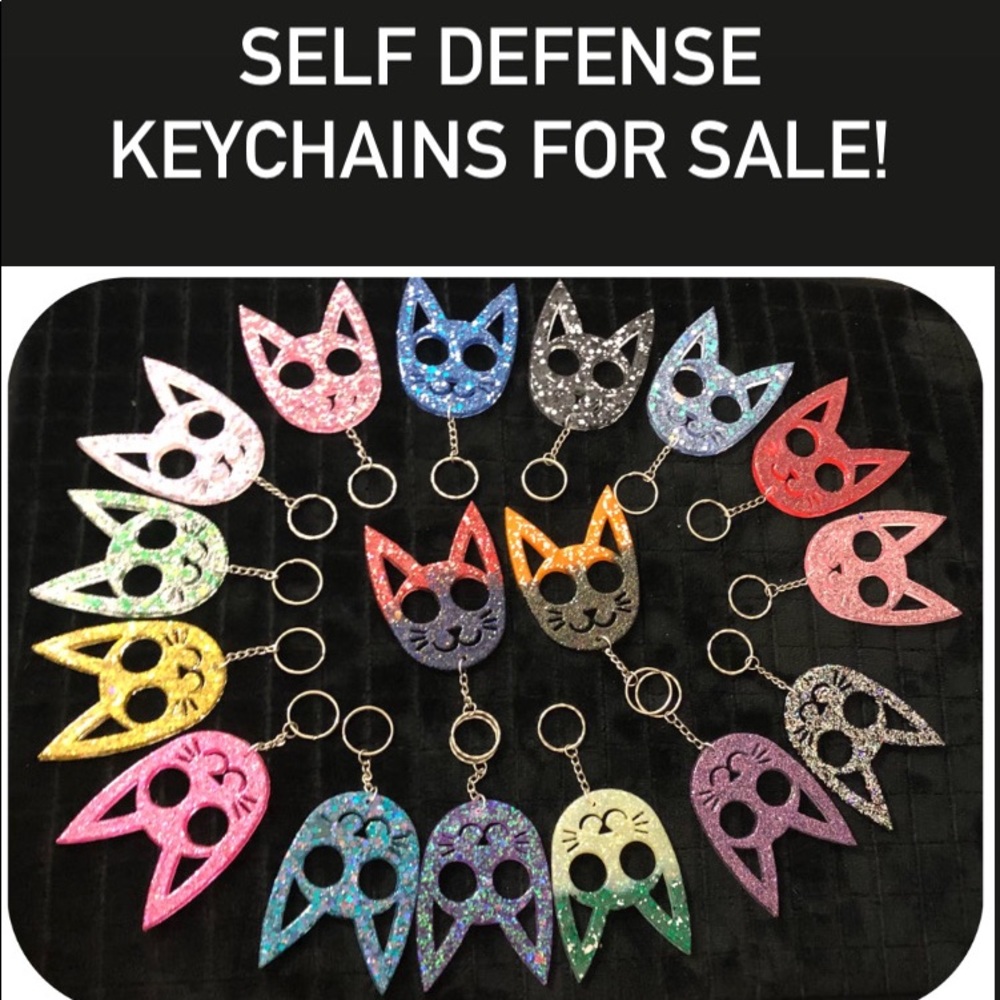 Self defense keychain! Choose your color! Pics are just sample. Made to order